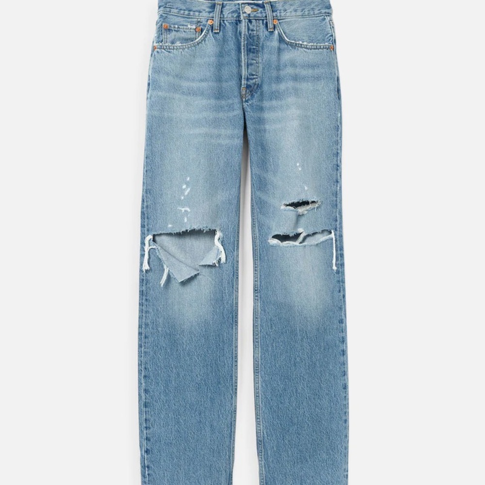 Re/done 90’s Comfy Jean in Sunfaded Destroy